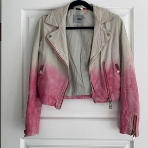 Ombré Pink moto jacket